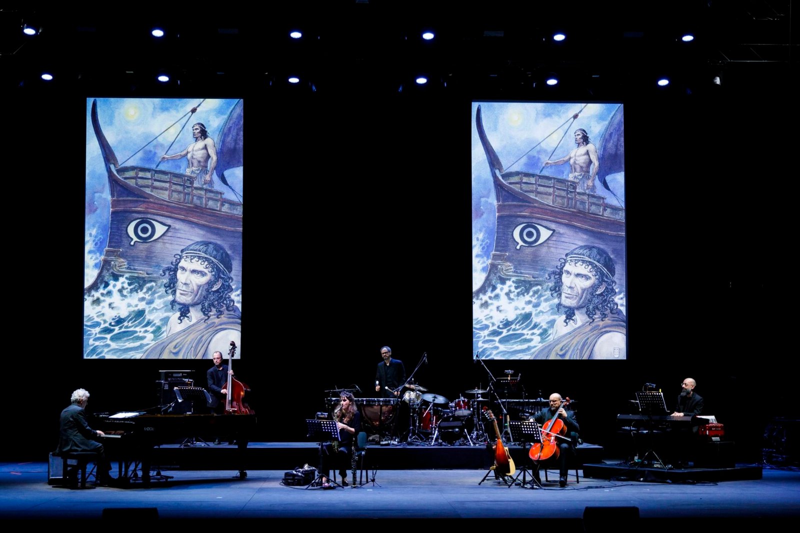 Nicola Piovani in Viaggi di Ulisse, immagine ufficiale del concerto