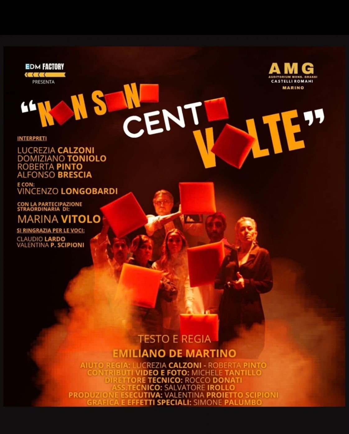 L'immagine ufficiale di Non sono cento volte al Teatro Belli