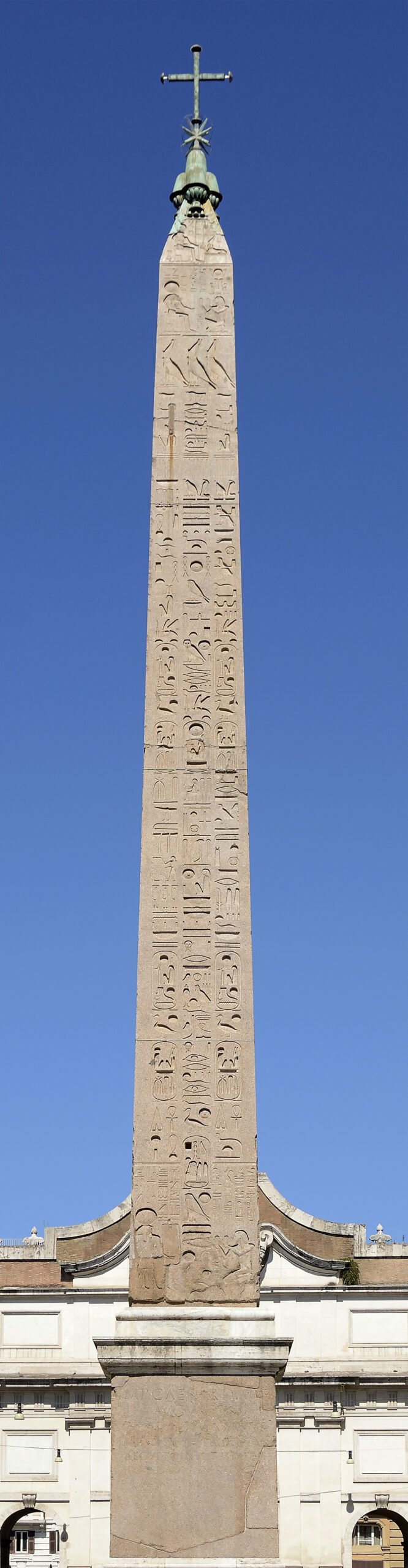 Flaminian Obelisk 3 The Flaminian Obelisk in the center of Piazza del Popolo