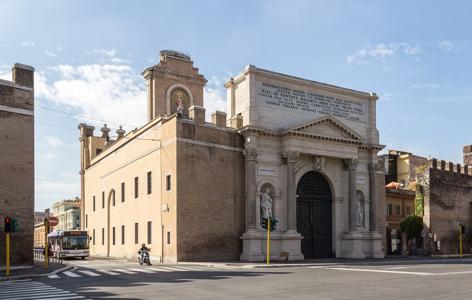 Porta Pia at the start of Via Nomentana