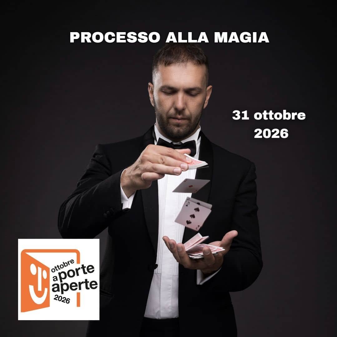 La locandina di Processo alla Magia con Francesco Frattarelli