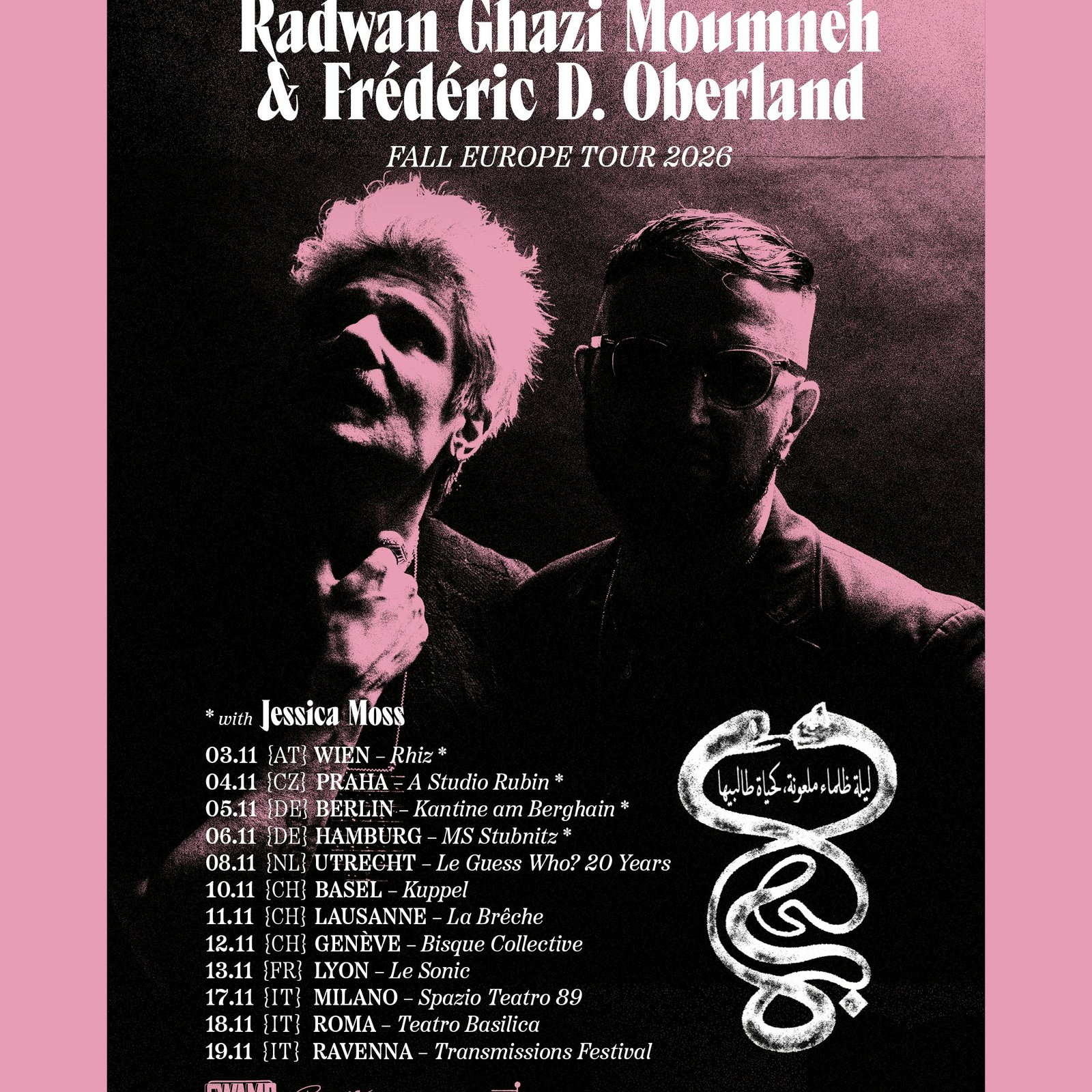 Radwan Ghazi Moumneh e Frédéric D. Oberland, 18 novembre 2026 al Teatro Basilica
