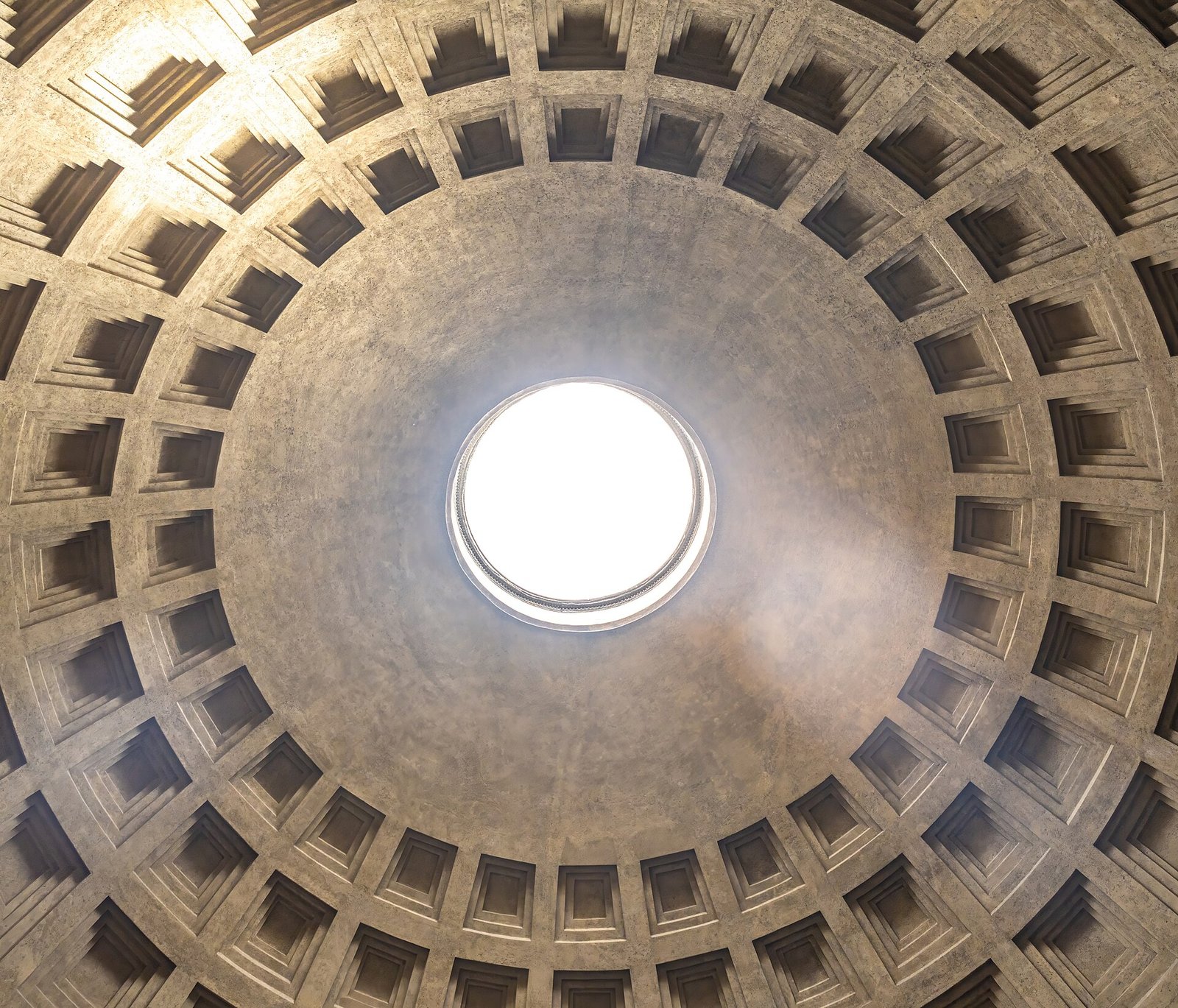 The dome of the Pantheon with the oculus