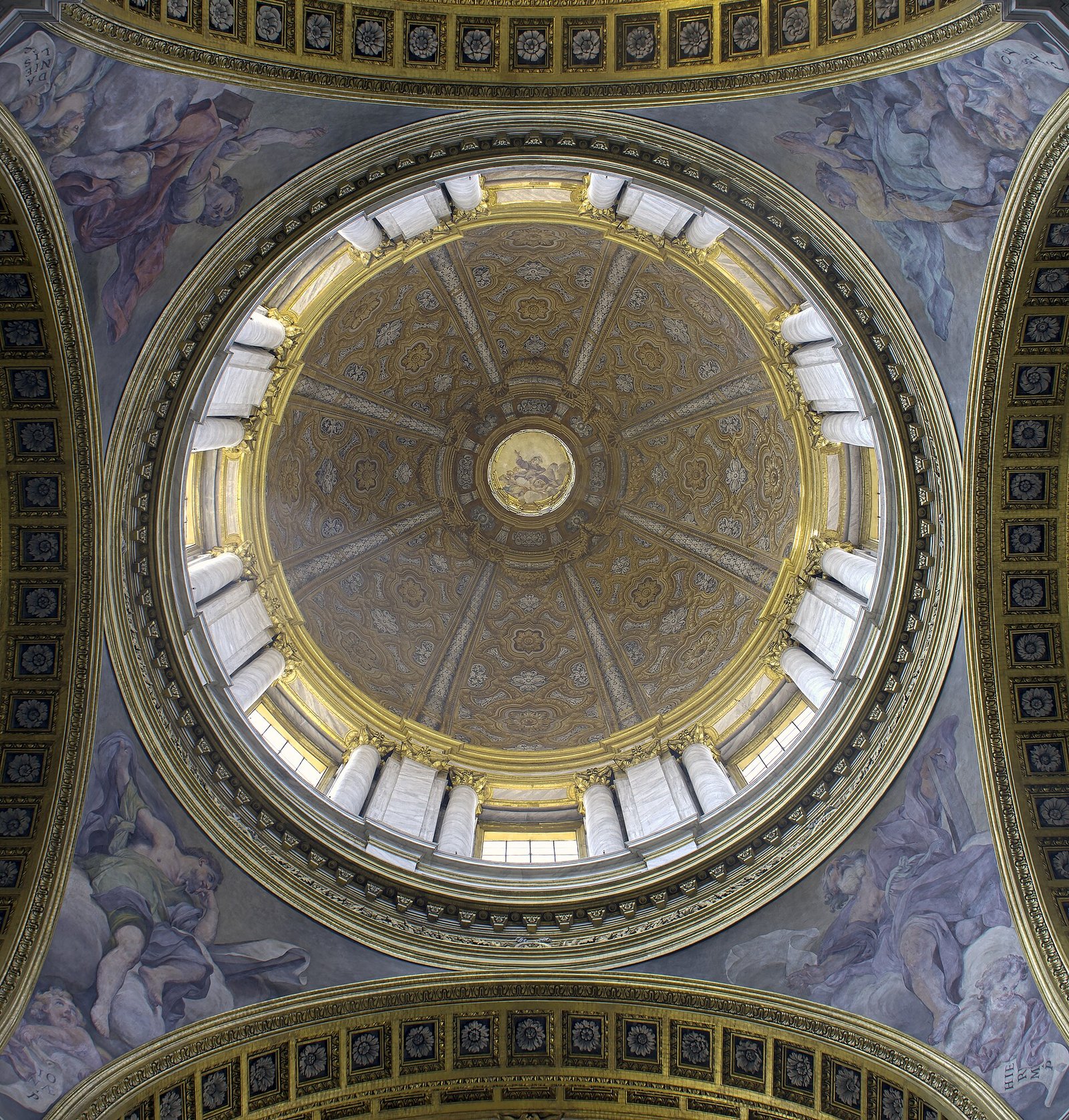 Cupola dei Santi Ambrogio e Carlo al Corso a Roma