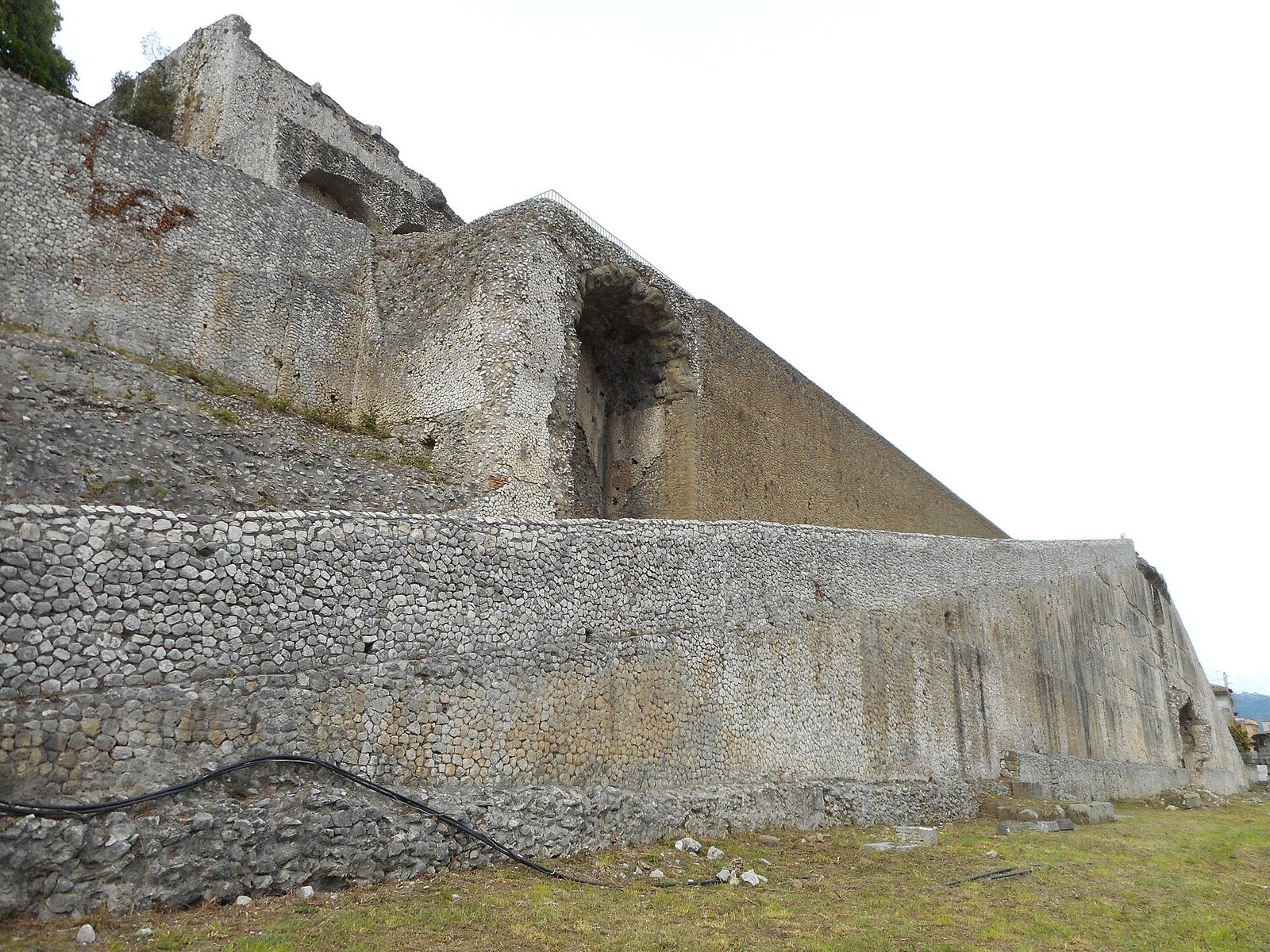 Sanctuary of Fortuna Primigenia in Palestrina 2 The left ramp of the sanctuary of Fortuna Primigenia, in Palestrina