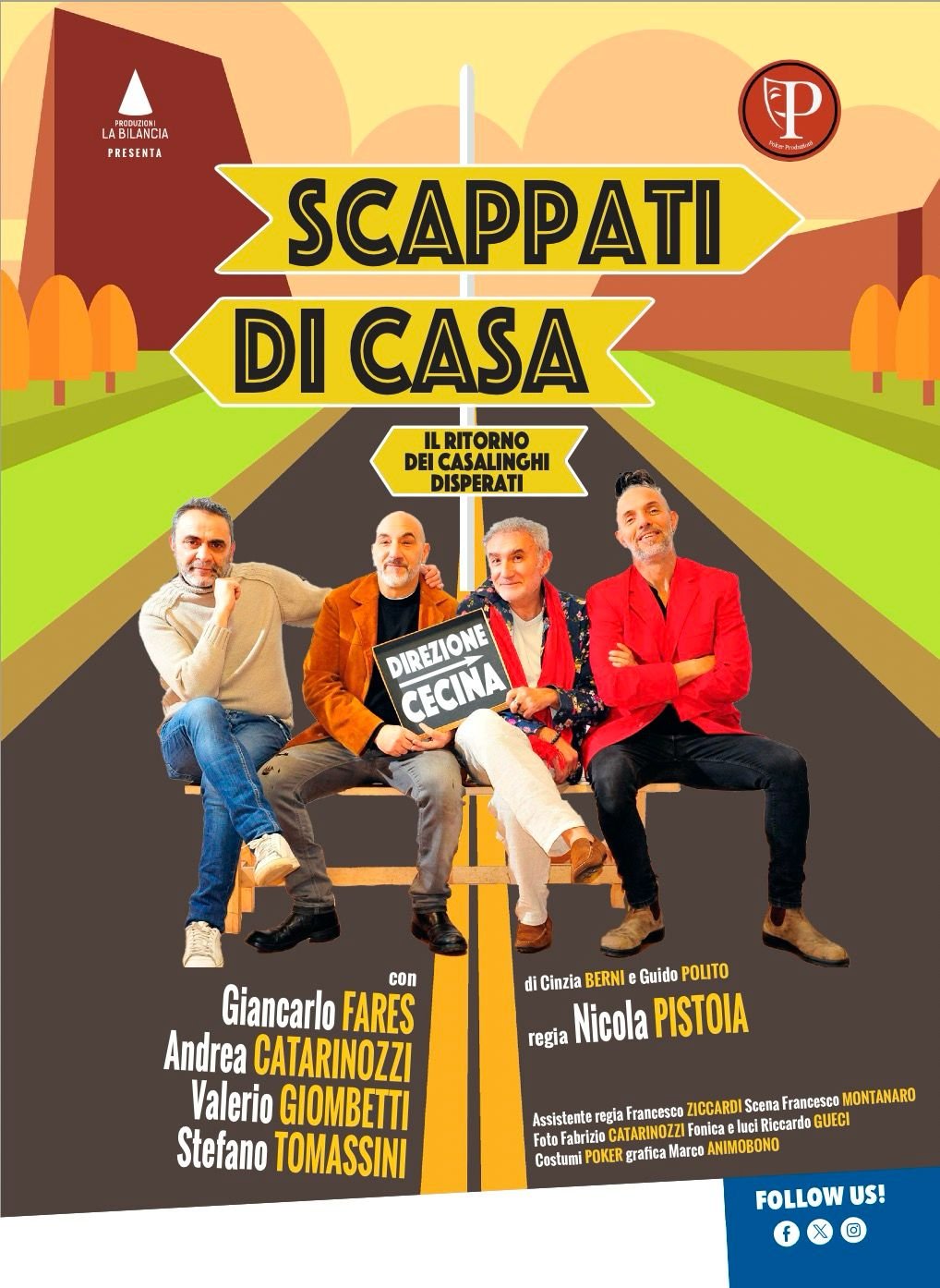 L'immagine ufficiale di Scappati di casa al Teatro Nino Manfredi di Ostia