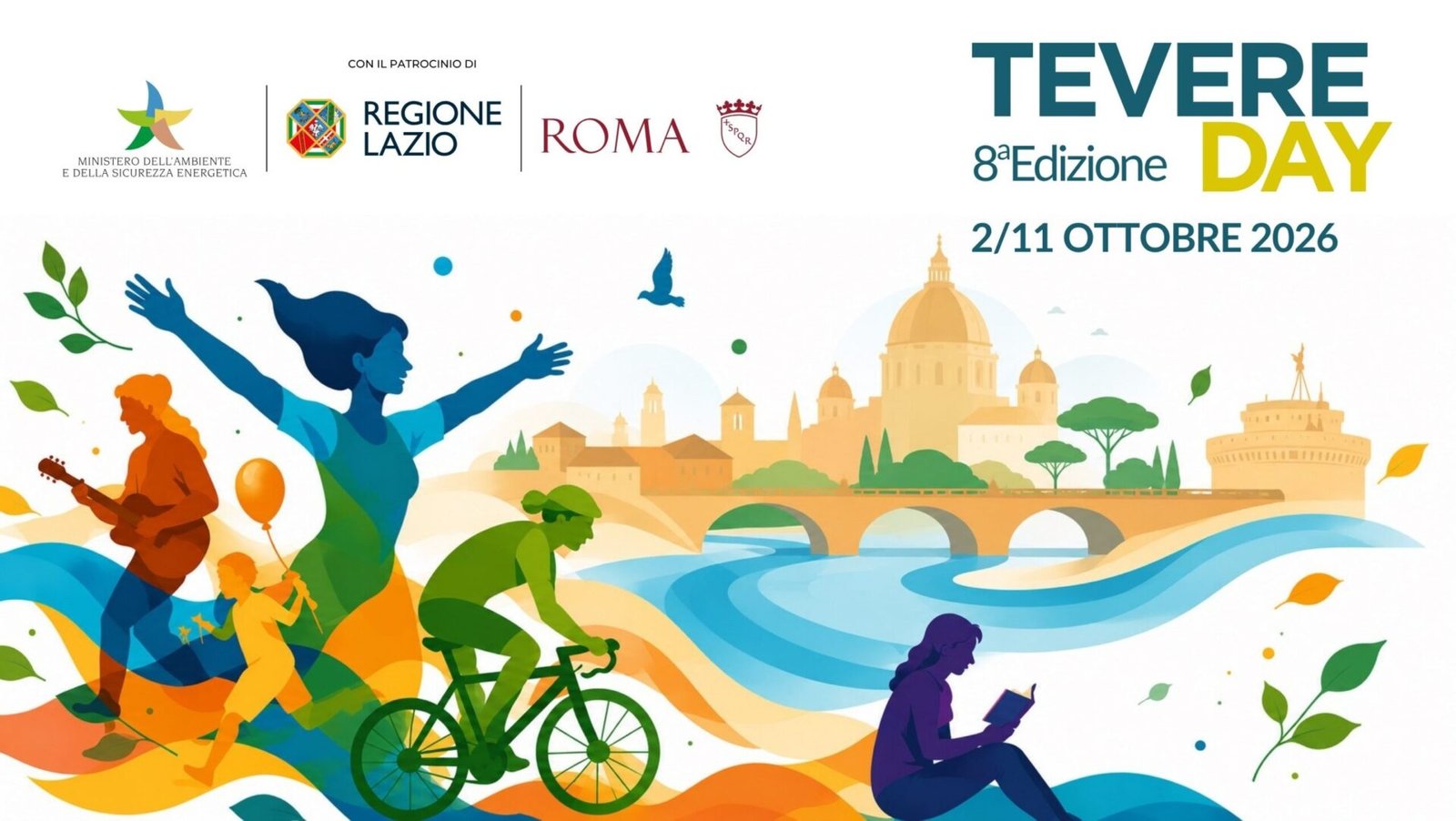 Il visual ufficiale del Tevere Day 2026, ottava edizione