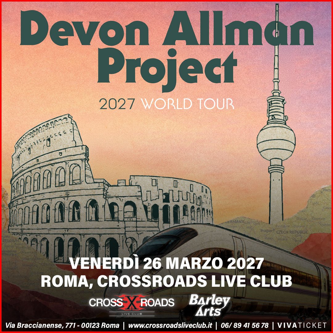 La locandina di The Devon Allman Project al CrossRoads Live Club