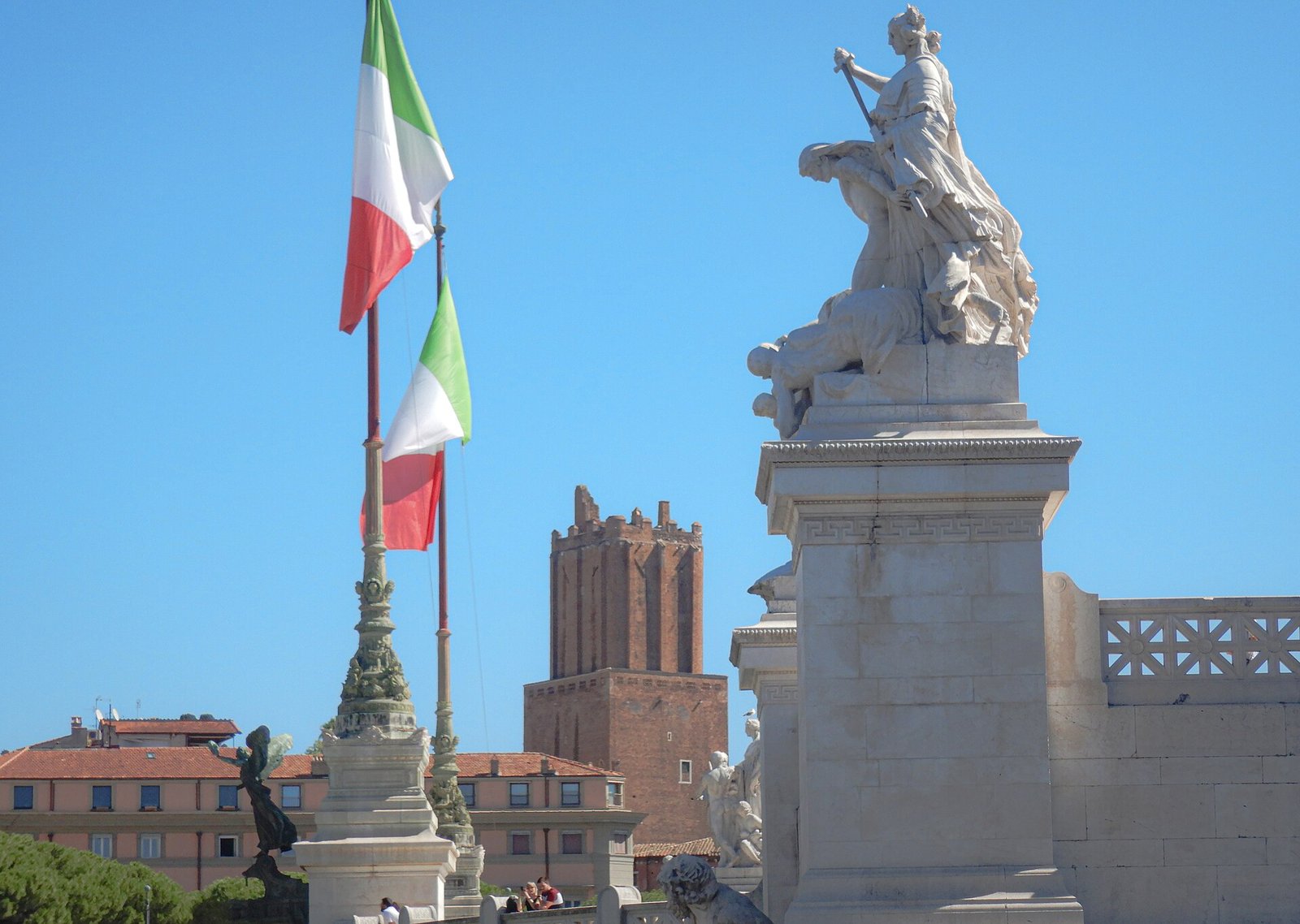 Leaning Tower of Rome 2 The leaning tower of Rome seen from Piazza Venezia