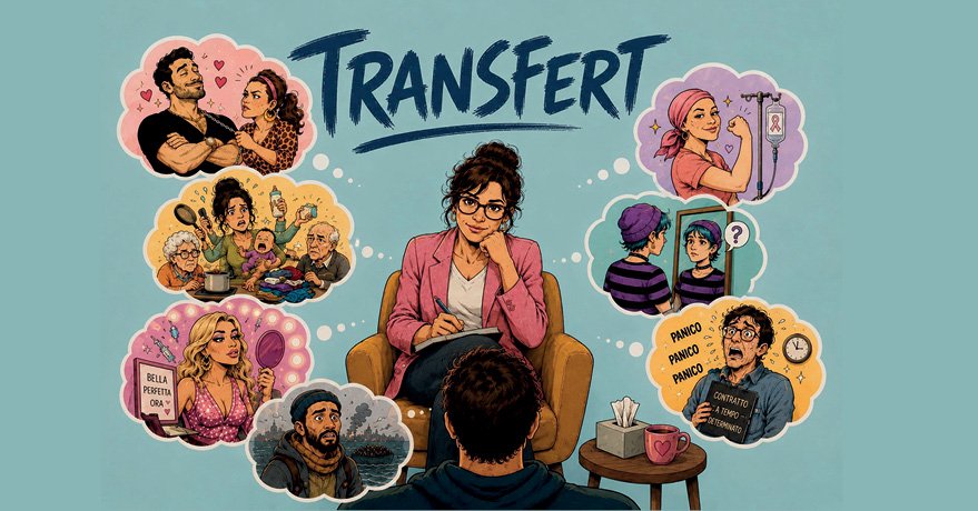 La locandina di Transfert di Valdrada Teatro al Teatro del Lido di Ostia