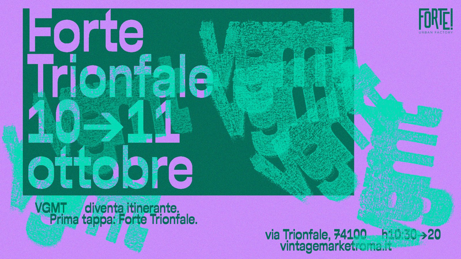 VGMT Vintage Market al Forte Trionfale, ottobre 2026