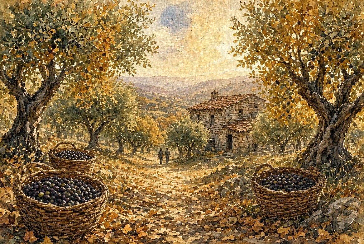 Illustrazione ad acquerello per 17° Boville Pane, Olio e Fantasia a Boville Ernica
