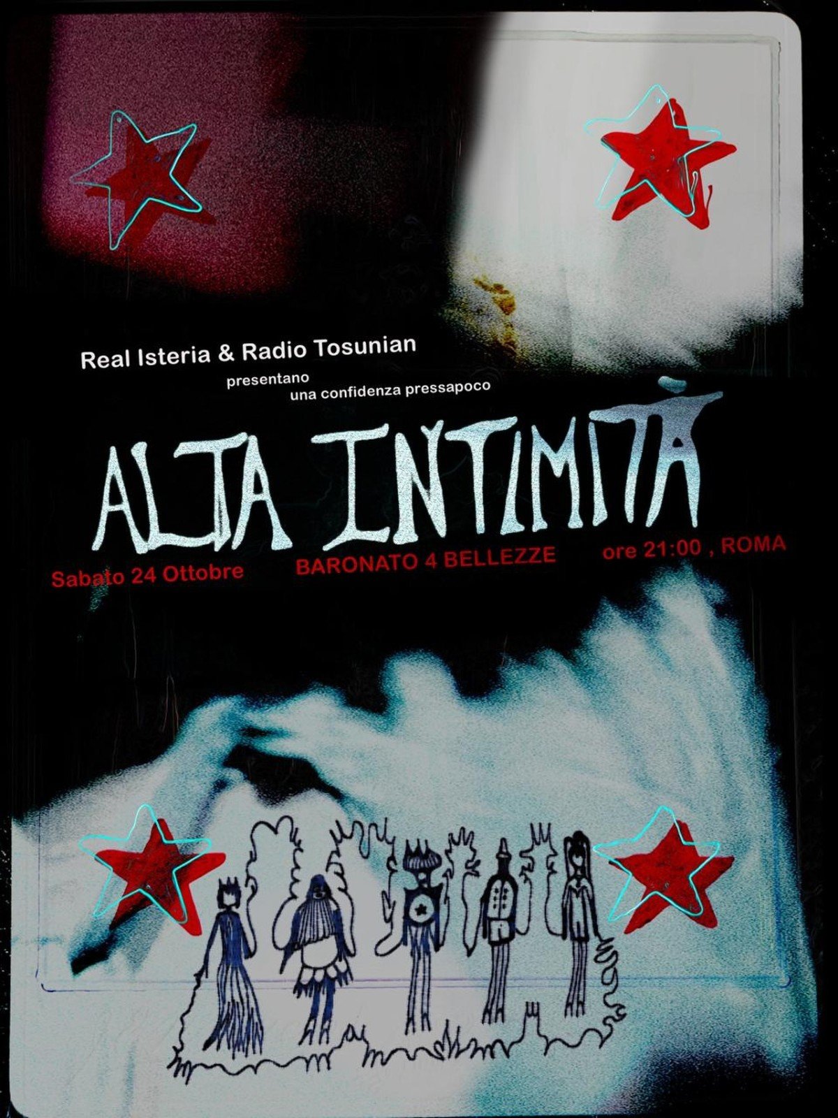 Locandina ufficiale di Alta Intimità al Baronato Quattro Bellezze, illustrazione di sku_aard