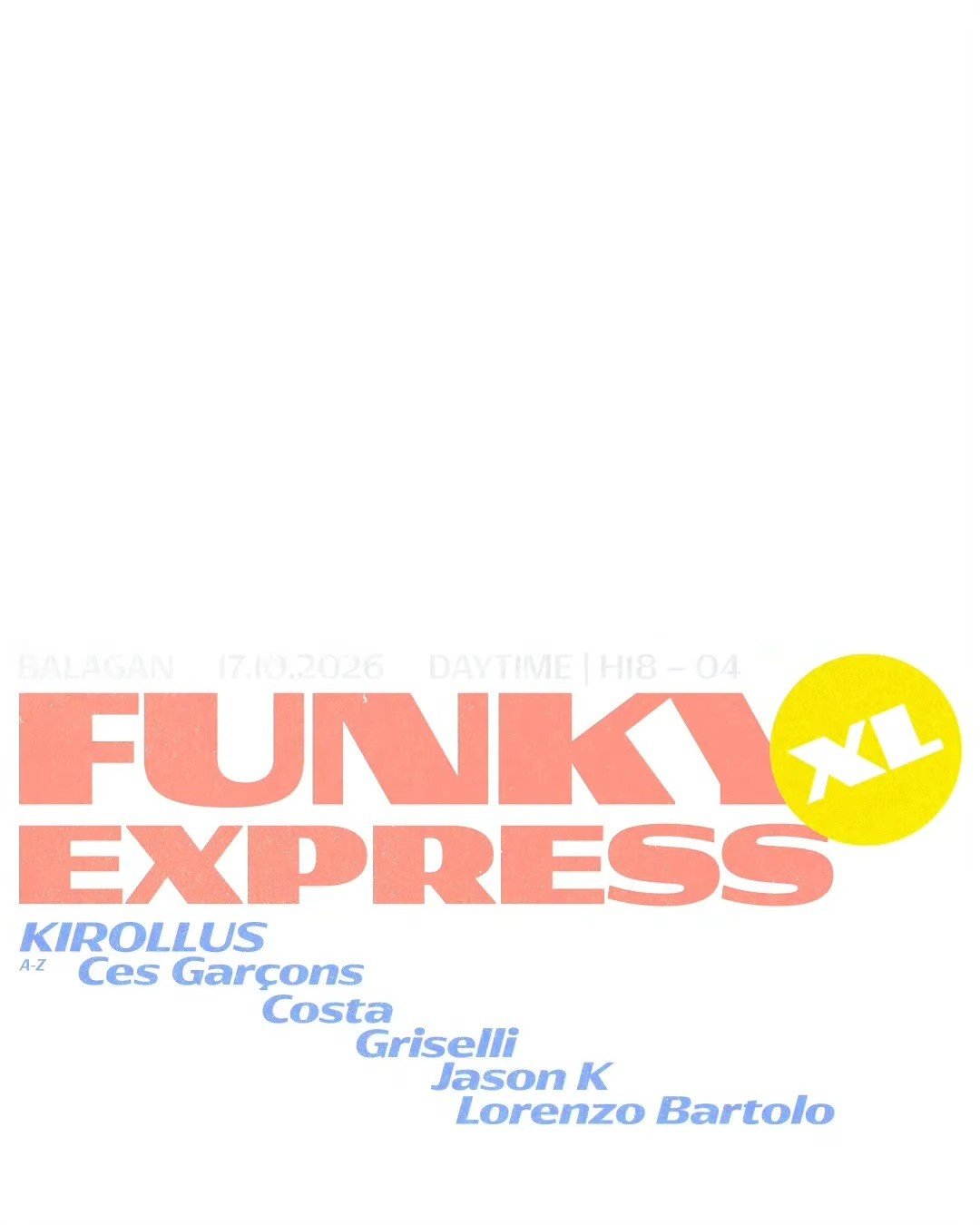 Fotogramma del reel ufficiale di Funky Express XL con Kirollus al Balagan