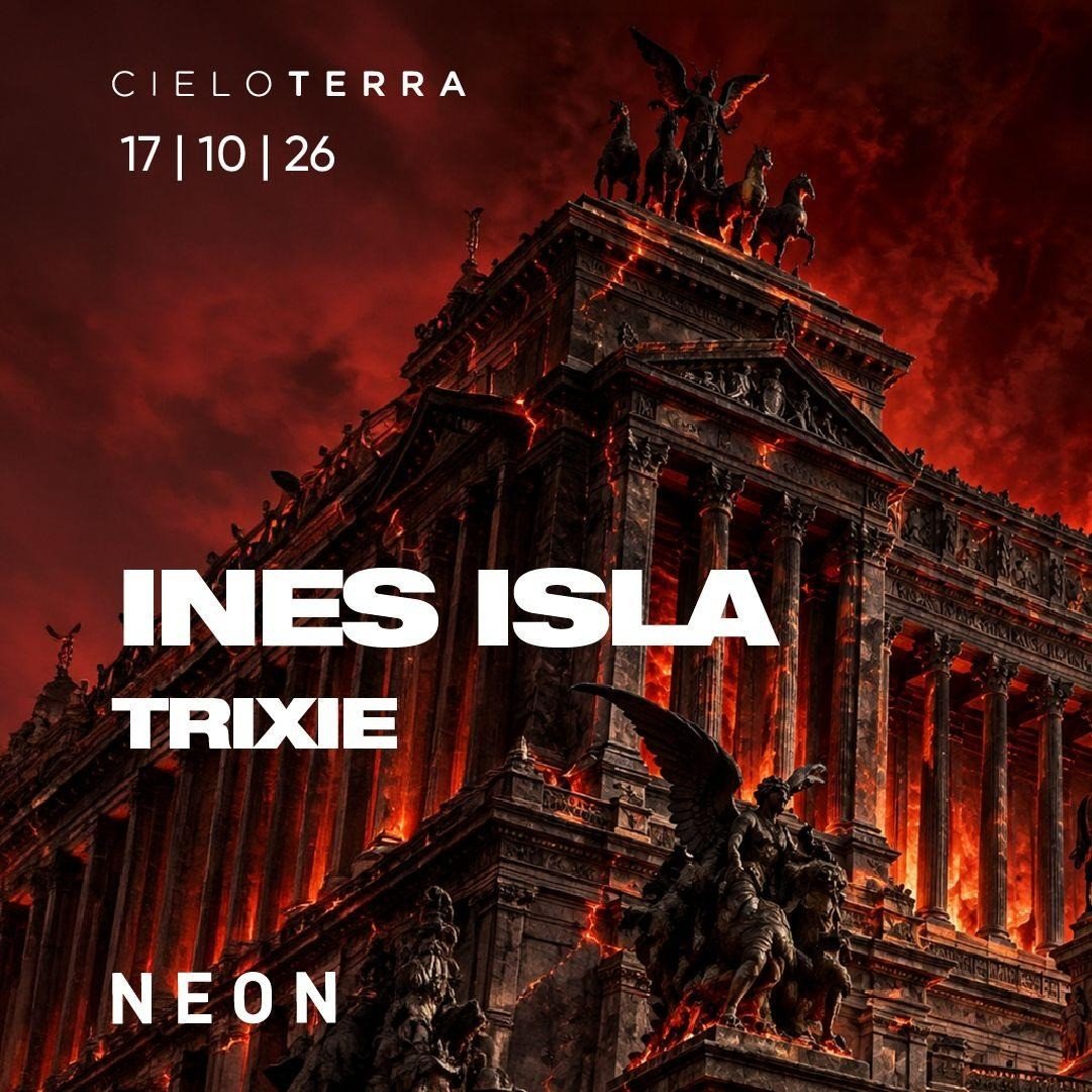 Locandina di Ines Isla e Trixie al Cieloterra, 17 ottobre 2026