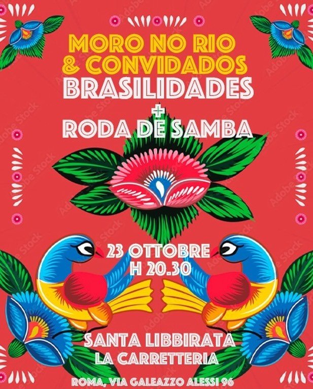 Locandina di Moro no Rio e Convidados a Santa Libbirata la Carretteria, 23 ottobre 2026