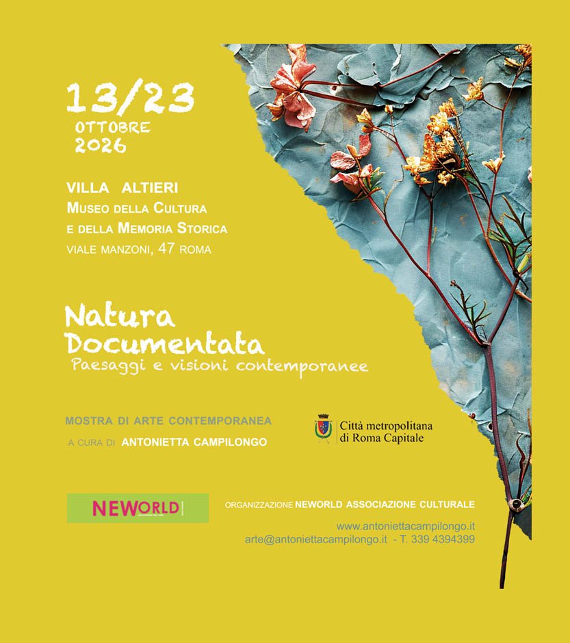 La locandina ufficiale di Natura Documentata a Villa Altieri