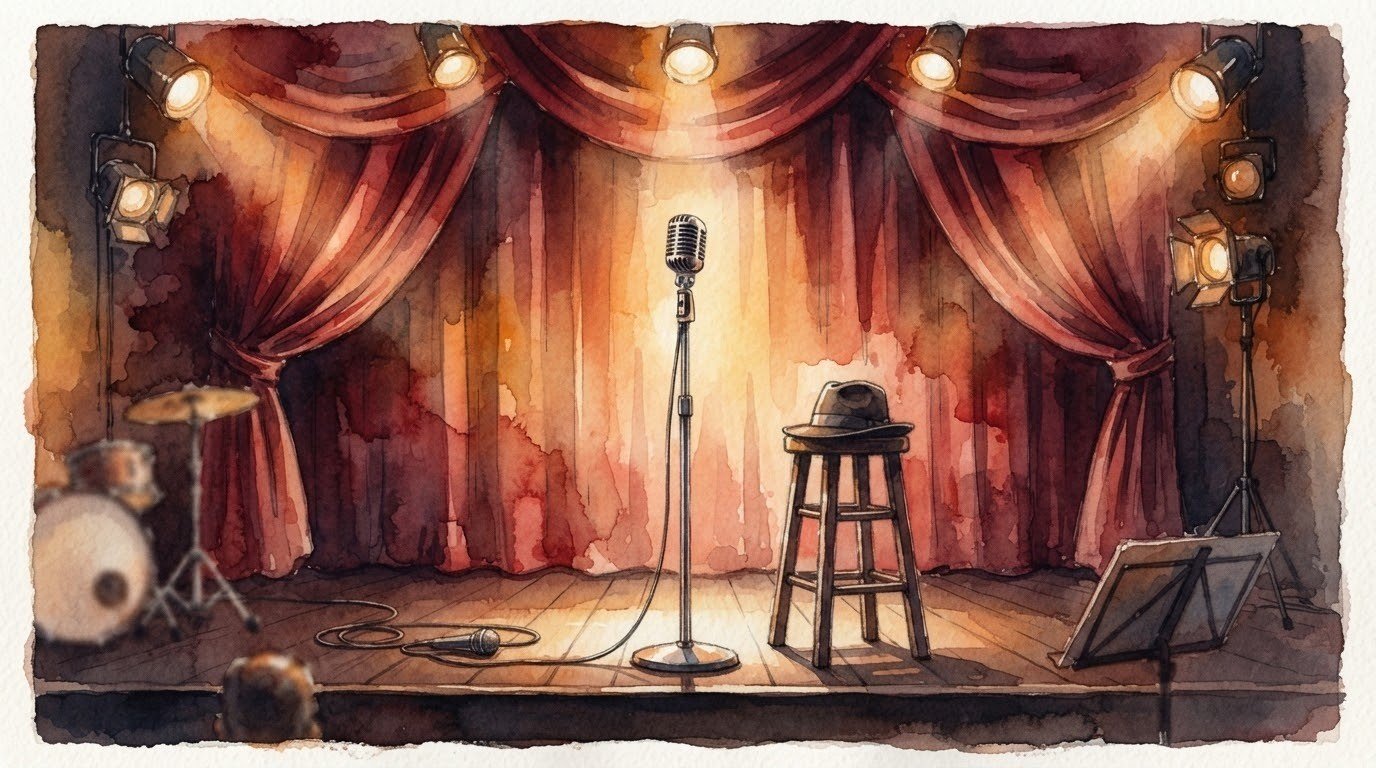 Illustrazione ad acquerello: Portrait of Sinatra, Massimo Pirone Trio