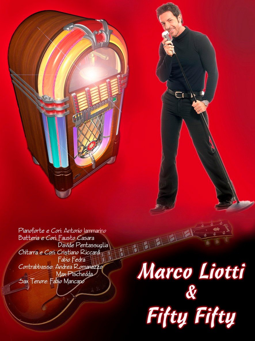 Marco Liotti e i Fifty-Fifty, foto della scheda artista del Fonclea