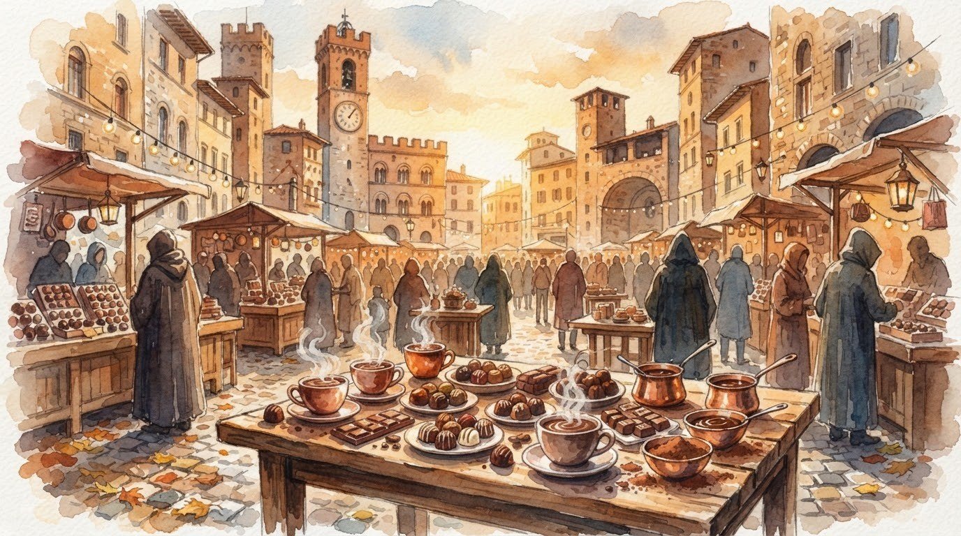 Cioccolata a Squajo in Sagra a Tuscania