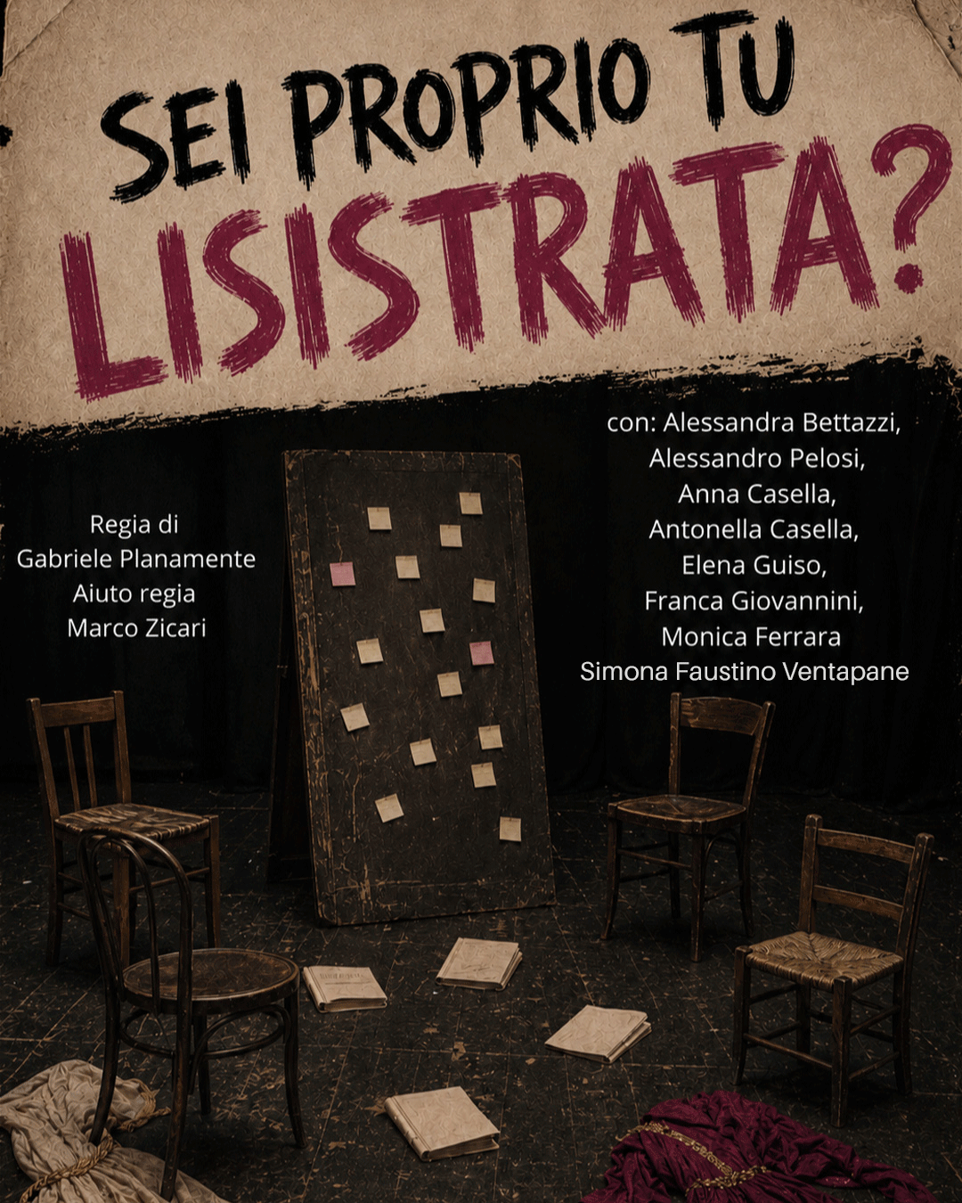 La locandina ufficiale di Sei proprio tu Lisistrata? al Teatro IF