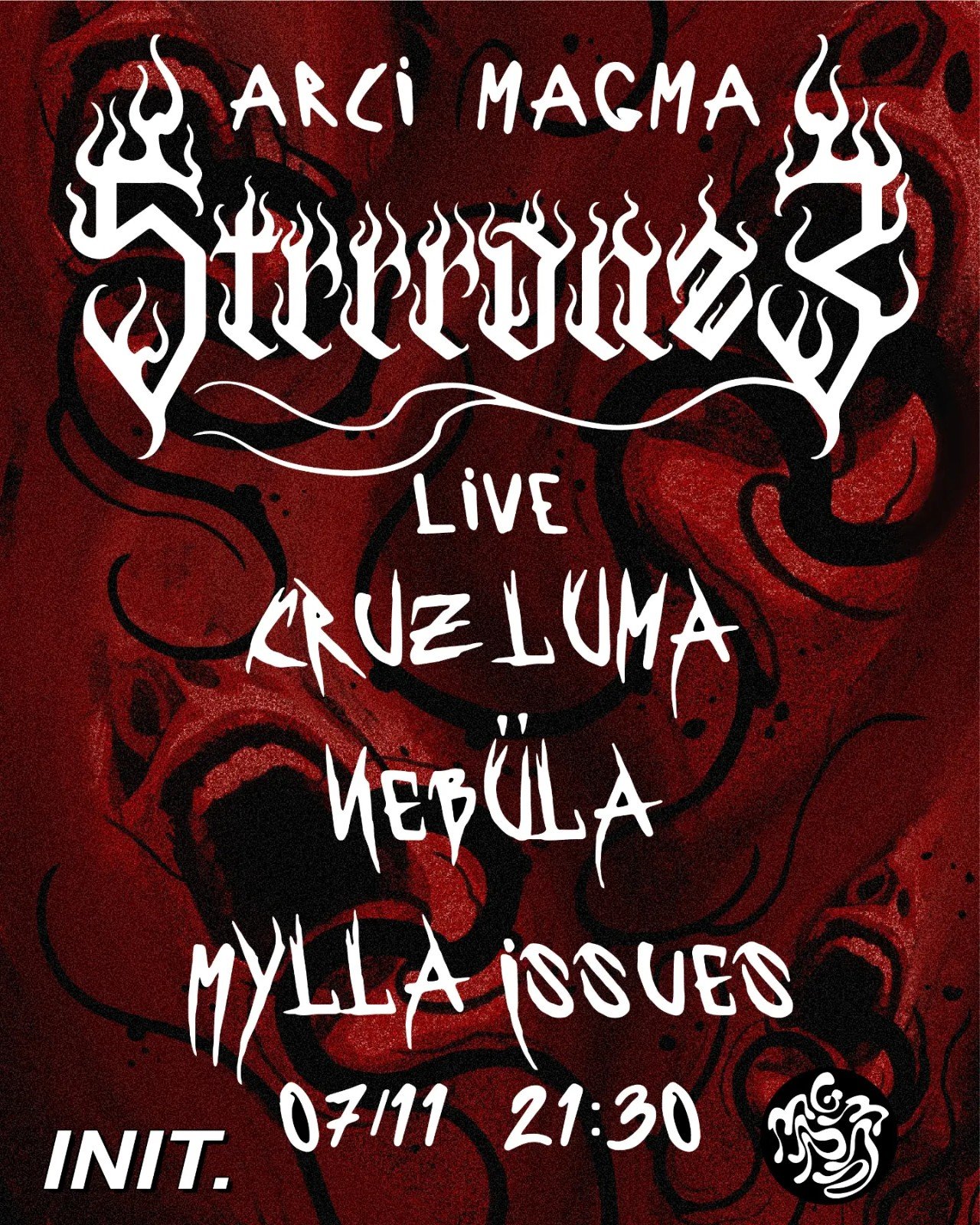 Locandina ufficiale di Strrronz3 a Magma, artwork di anelloarnaso